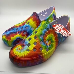 NEW VANS Shoes Tie Dye Slip On TRK kids boys/girls water trek size 3 nwob